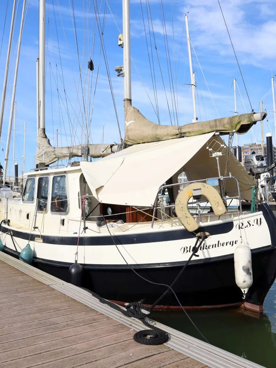 Danish Flower Danish Rose 35 1988 – Stalen Motorcruiser met Boegschroef - Foto 2