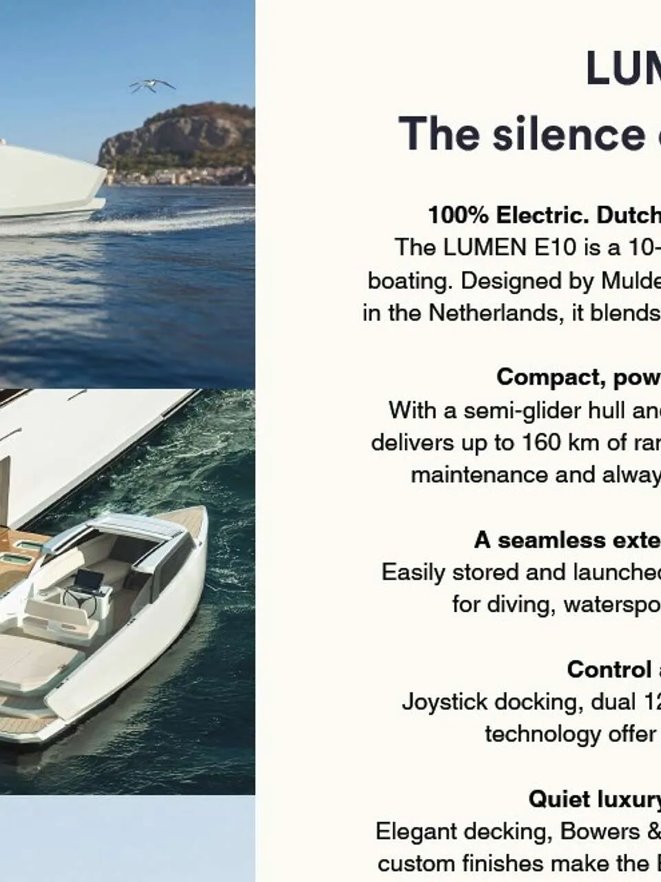 Lumen E10 2024 – Stille Elektrische Prestatie Tender - Foto 2