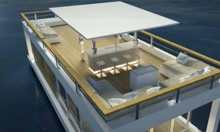 Houseboat The Yacht House 40 2026 – Stalen nieuwbouw woonboot - Foto 3