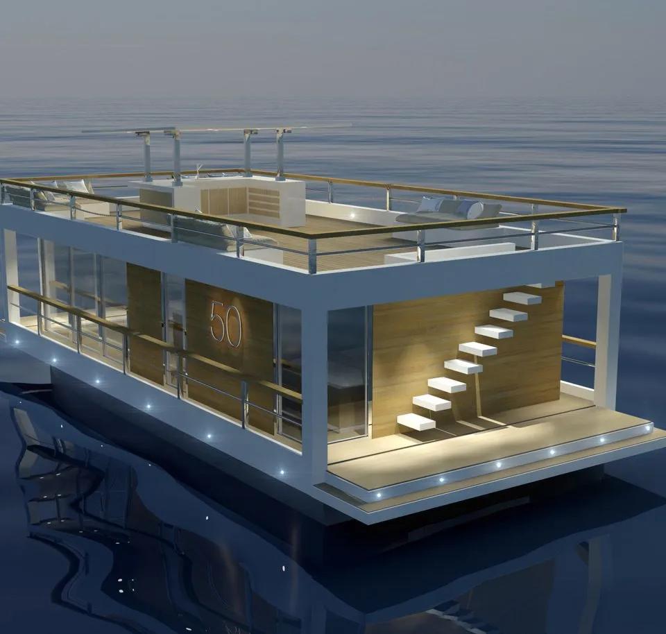 Houseboat The Yacht House 50 2026 – nieuwbouw woonboot 12m - Foto 1