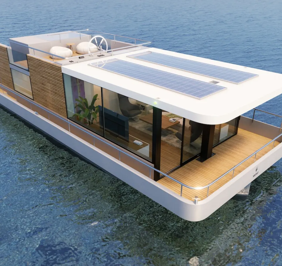 MX4 Houseboat 2026 – Stalen sailing houseboat met split-level - Foto 3