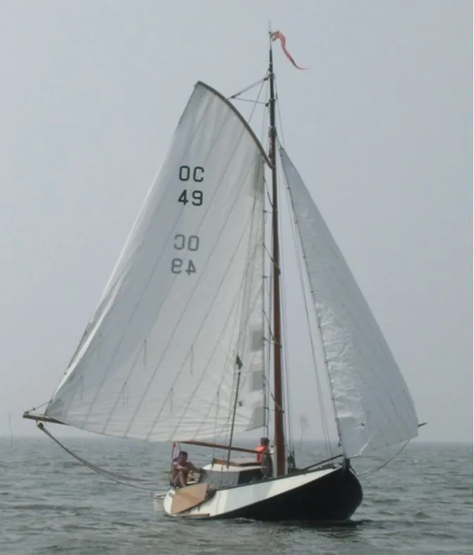 Hoogaars 8.70 1938 – stalen hoogaars met eiken zwaarden - Foto 1