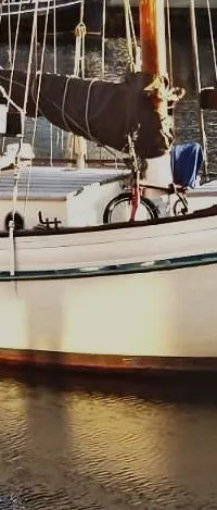Zeegaand Zeilschip Galjas 1978 – Houten s-spant met achterspiegel - Foto 2