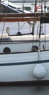 Zeegaand Zeilschip Galjas 1978 – Houten s-spant met achterspiegel - Foto 5