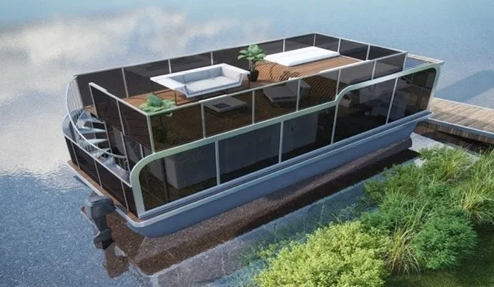 Houseboat HB 35 2026 – aluminium catamaran met ISMA-systeem - Foto 1