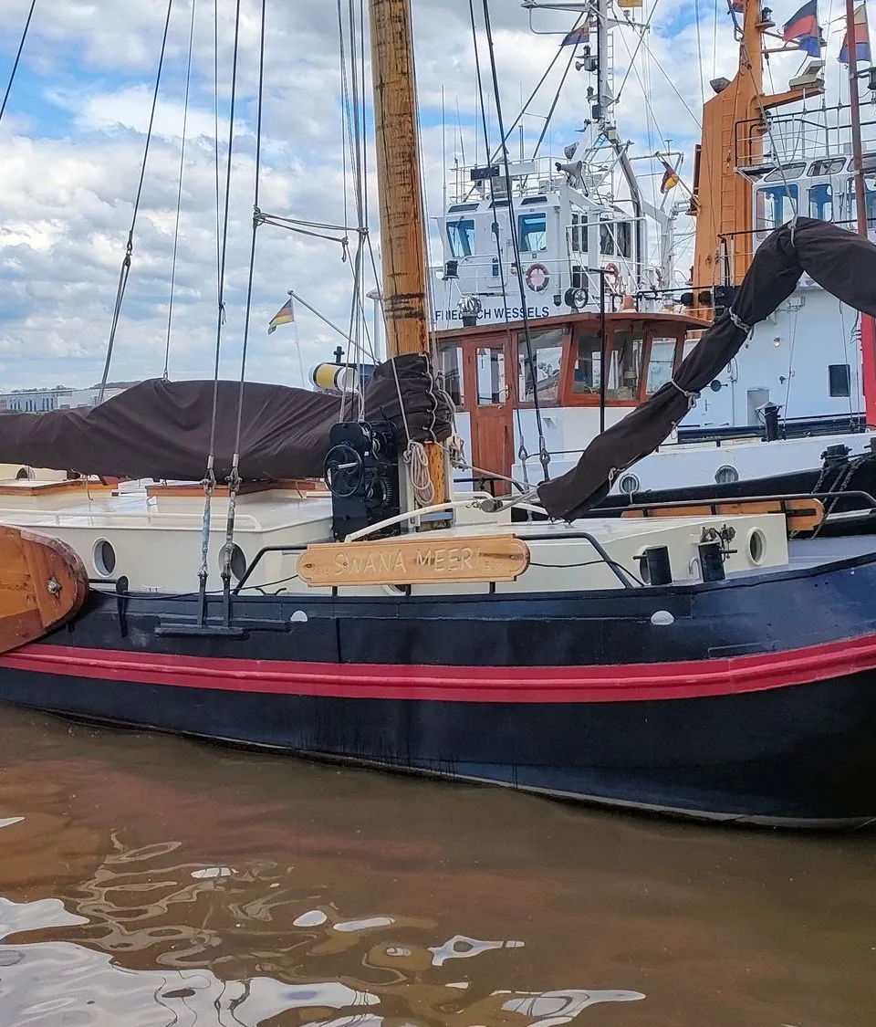 Tjalk 17.95m – Woonboot met stalen romp - Foto 1
