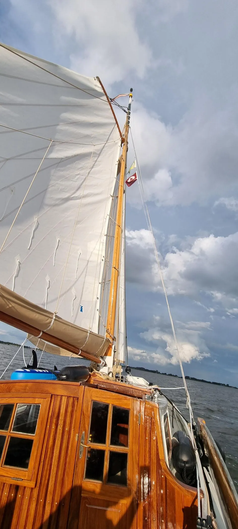 Zeeschouw Huitema 9.50 1983 – verhuurrijp flatbottom zeilschip - Foto 3