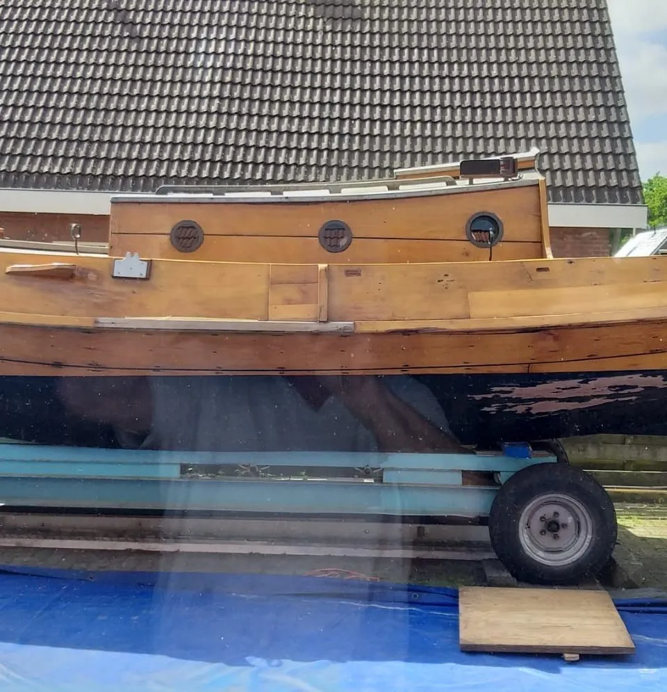 Brandsma Zeeschouw 1972 – authentieke platbodem met zeiltuig - Foto 2
