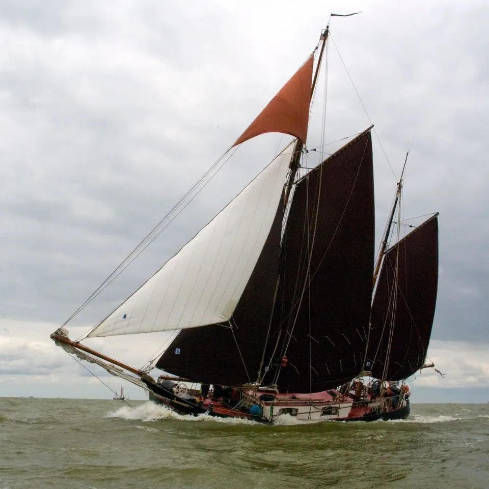 Klipperaak 17.54m 1911 – Rijke historie, platbodem, CVO-vrij - Foto 1