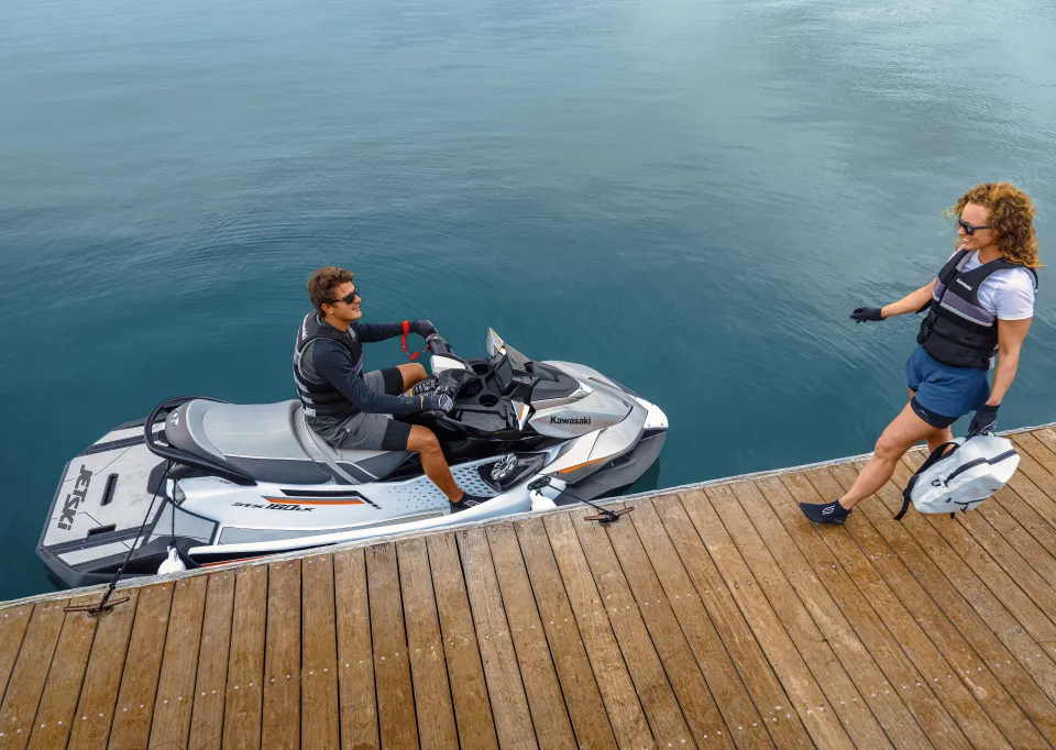 Kawasaki STX 160LX 2026 – Crystal White met XXL achterdek - Foto 1