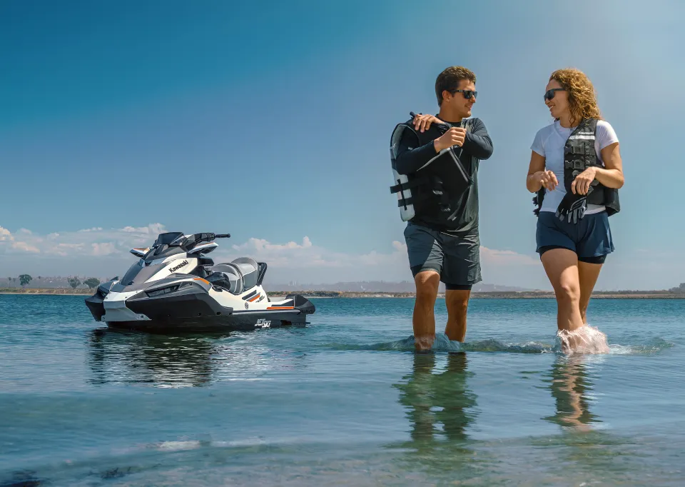 Kawasaki STX 160LX 2026 – Crystal White met XXL achterdek - Foto 3