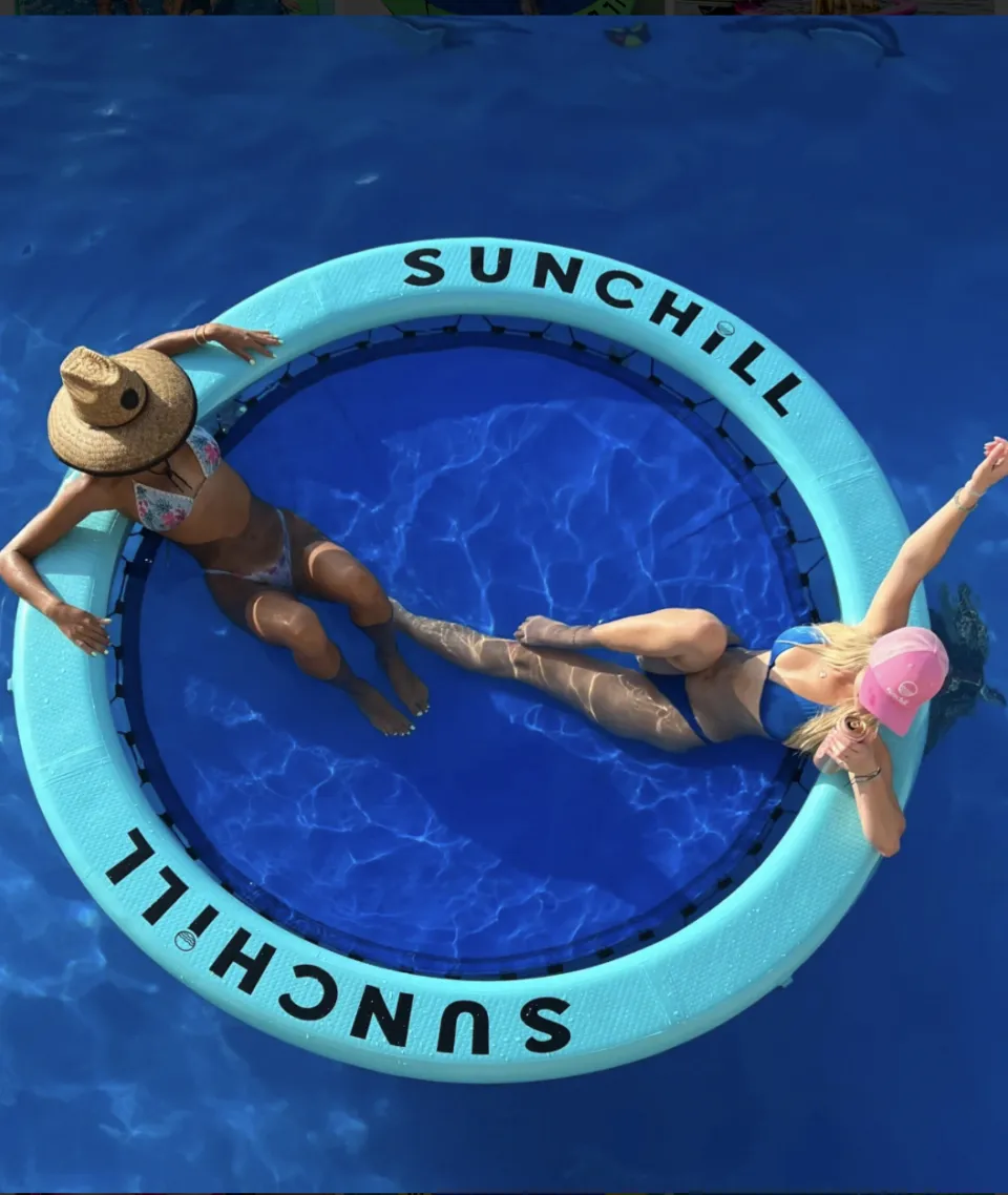 Sunchill Dobberplatform 2,44m – Drijvend Ontspanningseiland - Foto 2