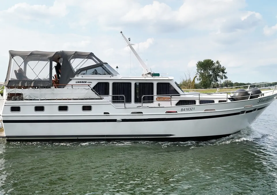 Linssen 42 SL 1986 – stalen motorjacht, twee hutten - Foto 1