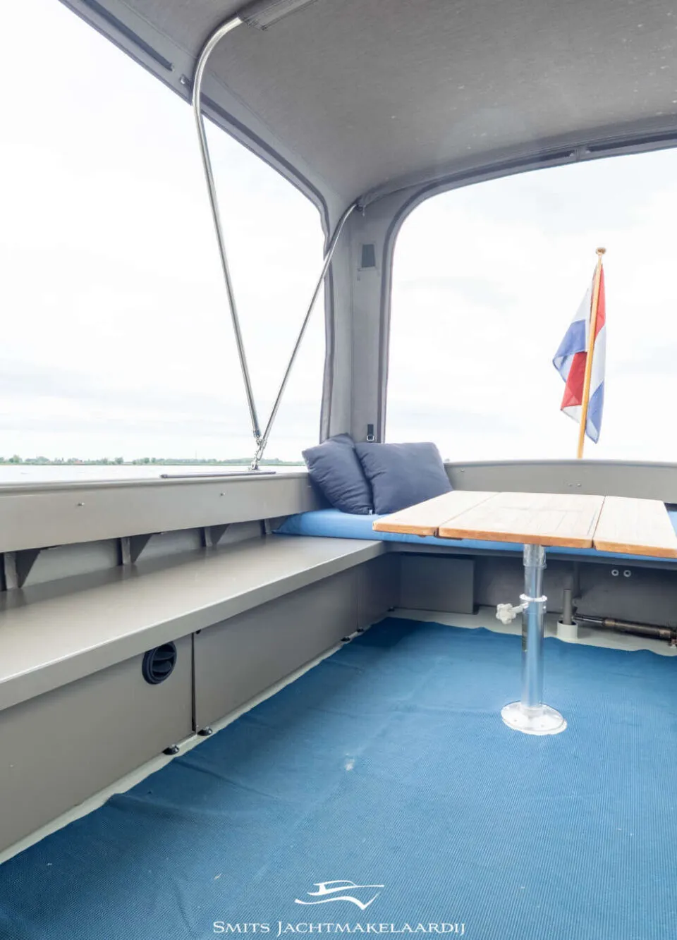 Matez 8.20 OK Cabrio 2013 – Stalen werkboot met doorvaarthoogte - Foto 3