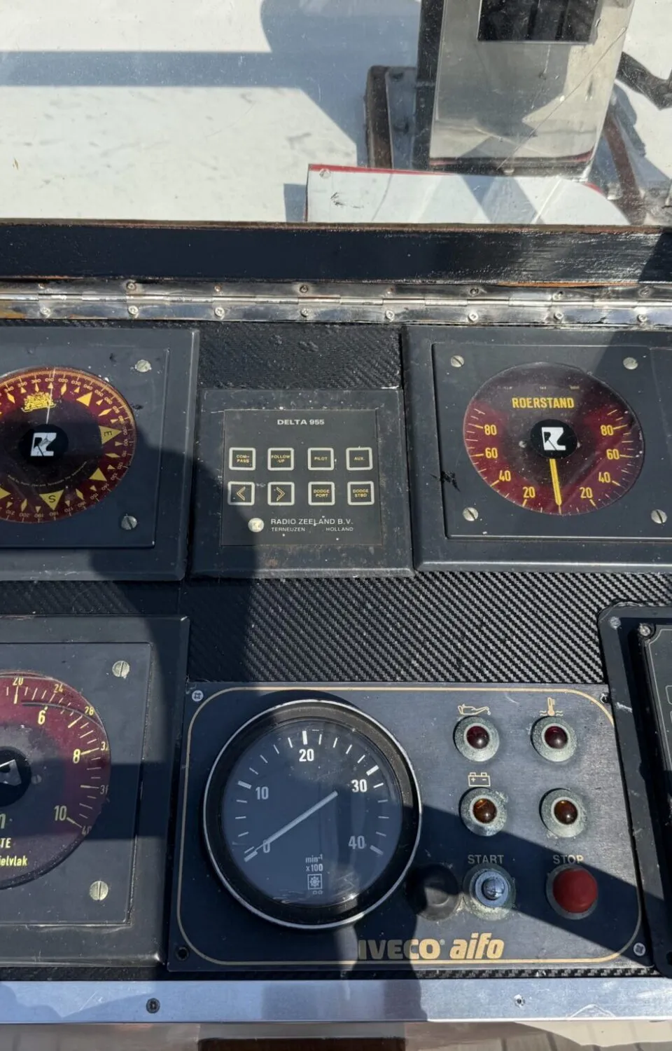Super Lauwersmeer Kotter 12.80 AK Cabrio 1991 – chique teakhout interieur - Foto 3