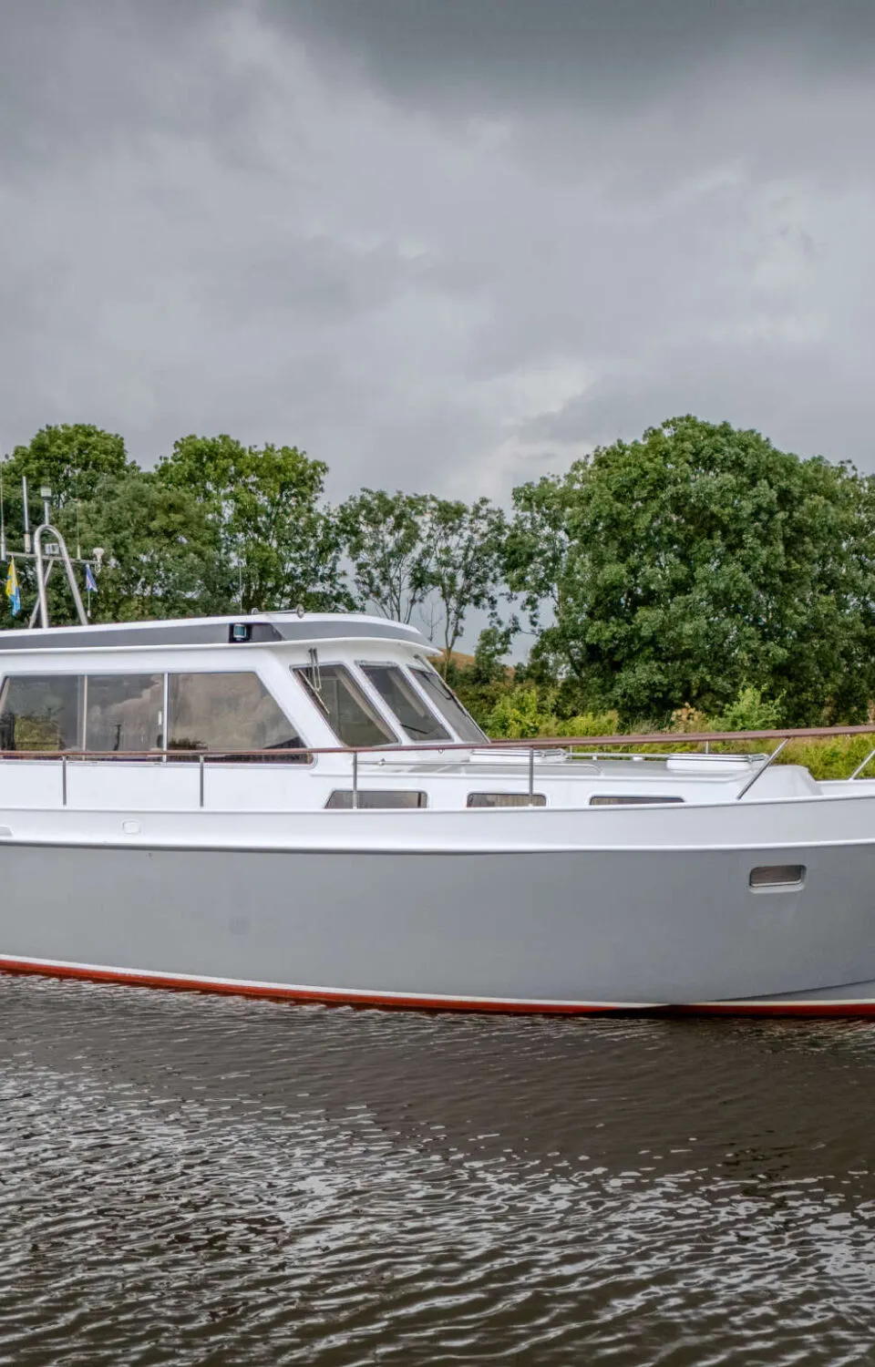 De Schiffart Poolster 12.50 OK AK 1990 – stalen kajuitboot - Foto 1