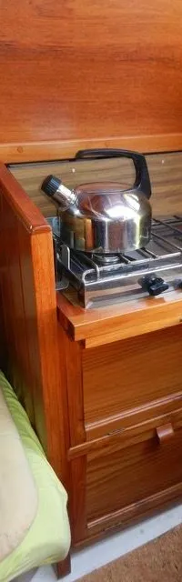 Gipon Grundel 800 1978 – stalen zeilboot met teak en glas-in-lood - Foto 19