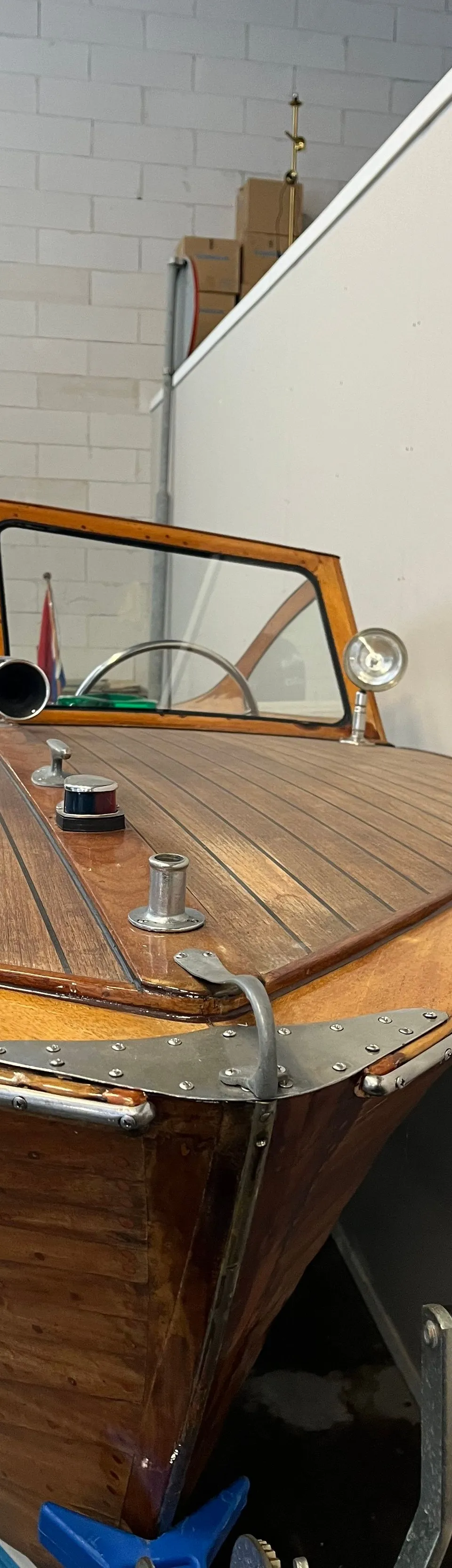 Flying Finn 5.25 1960 – Klassiek houten motorbootje met trailer - Foto 3