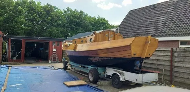 Brandsma Zeeschouw 1972 – authentieke platbodem met zeiltuig - Foto 3