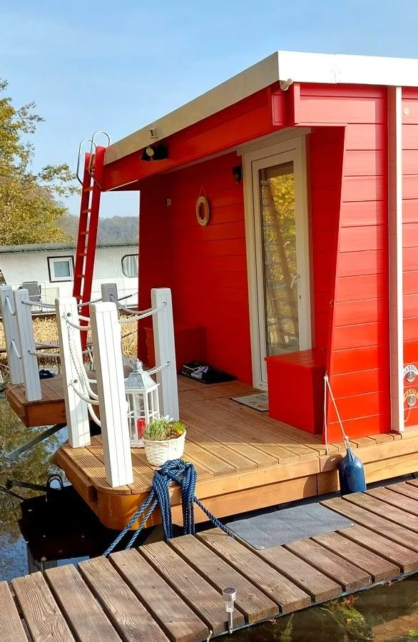 Houseboat ZOE 1200 2026 – Houten woonboot met drijvers - Foto 3