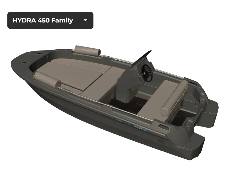 ROTO 450 HYDRA FAMILY 2025 – polyethyleen sportboot met Honda 10pk - Foto 1
