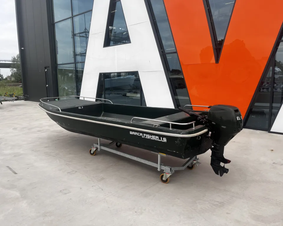 Barca Fisher 16 2009 – polyester platbodem met Suzuki 9,9 pk - Foto 3