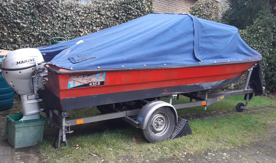 Timola 435 sloep – Compleet met trailer en motor - Foto 1
