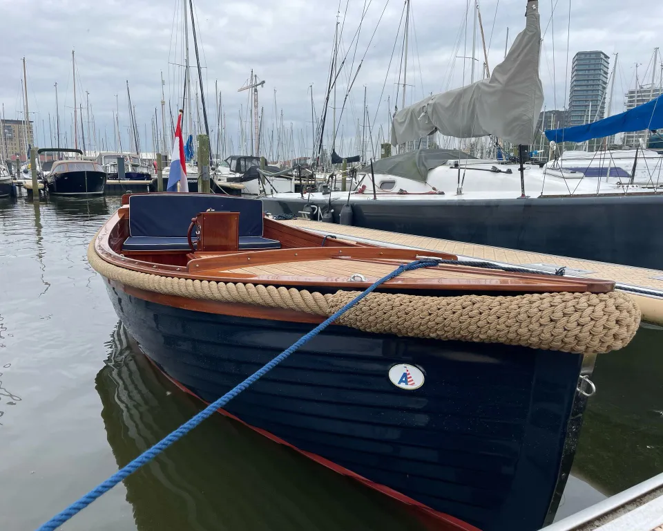 Akerboom Spiegelsloep 5.70 2002 – Mahonie & teak afwerking - Foto 2