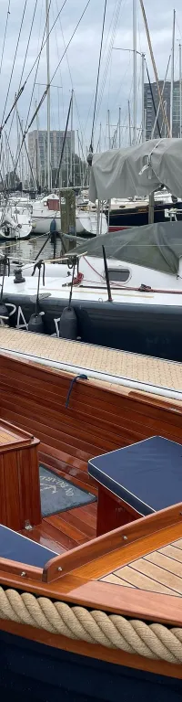 Akerboom Spiegelsloep 5.70 2002 – Mahonie & teak afwerking - Foto 3