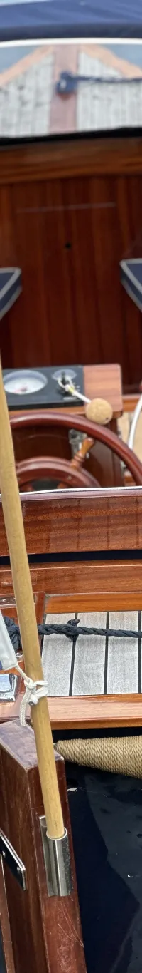 Akerboom Spiegelsloep 5.70 2002 – Mahonie & teak afwerking - Foto 21